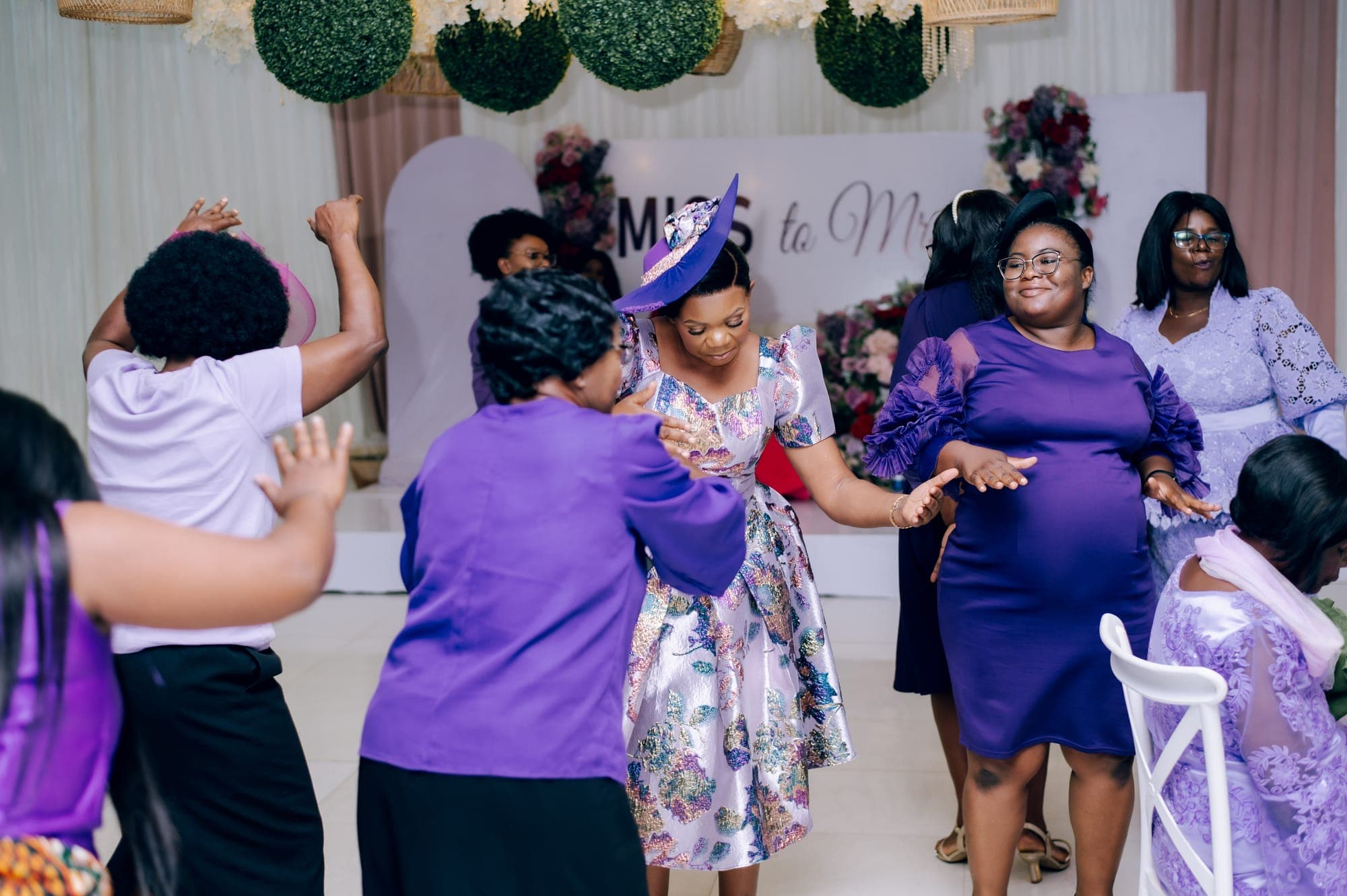 Dancing and laughter on the celebration floor